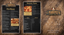 Pre-Game - CJ Mahoneys