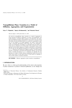 Nonequilibrium Phase Transition in a Model of Diffusion