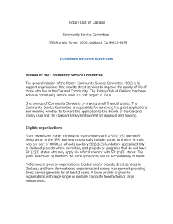 Guidelines for Community Service Grant Applicants
