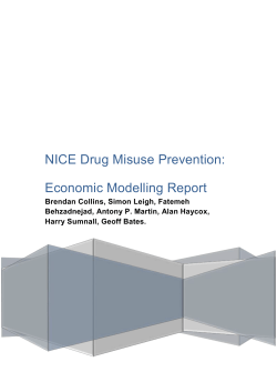 NICE Drug Misuse Prevention: