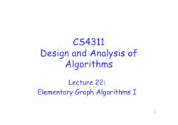 CS4311 Design and Analysis of Algorithms