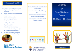 Let`s Play @ Elton Children`s Centre