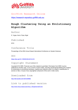 Rough Clustering Using an Evolutionary Algorithm