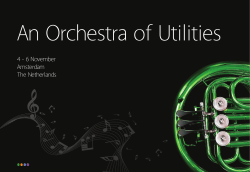 4 - 6 November Amsterdam The Netherlands