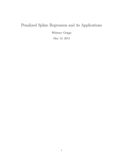 Penalized Spline Regression and its Applications