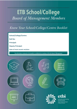 Board of Management &ndash; Know Your School / College / Centre