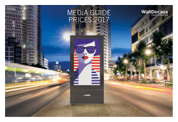 MEDIA GUIDE PRICES 2017
