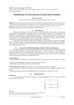 Modification of Generalization of Equivalence Relation