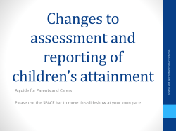 Assessment Changes - Terrington CE VA Primary School