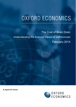 The Cost of Brain Drain February 2014