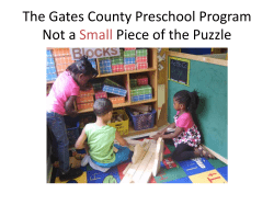 Preschool - Gates County Schools