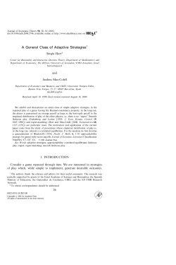 A General Class of Adaptive Strategies