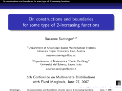 On constructions and boundaries for some type of 2