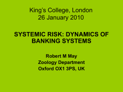 King`s College, London 26 January 2010