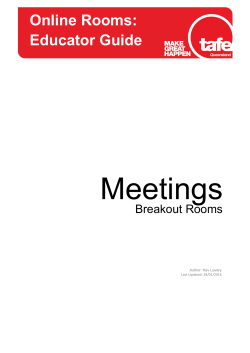 Online Rooms: Educator Guide