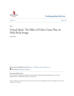 Virtual Ideals: The Effect of Video Game Play on Male Body Image