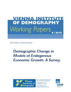Demographic Change in Models of Endogenous Economic Growth
