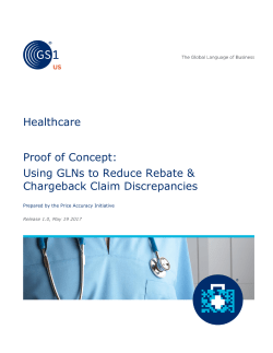 Proof of Concept: Using GLNs to Reduce Rebate