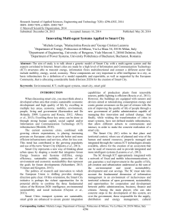 Innovating Multi-agent Systems Applied to Smart City