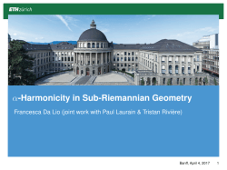-Harmonicity in Sub-Riemannian Geometry