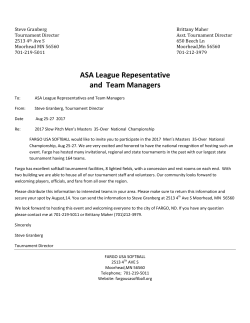 ASA League Repesentative and Team Managers