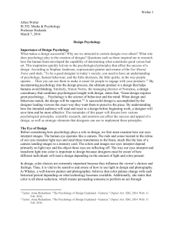 The Psychology of Design