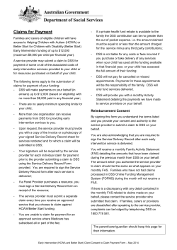 HCWA Consent to Claim Payment