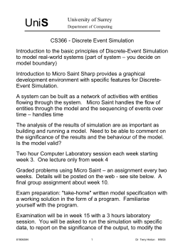Discrete Event Simulation