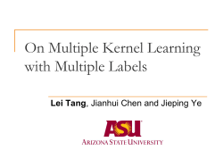 On multiple Kernel Learning with Multiple Labels