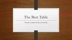 The Best Table
