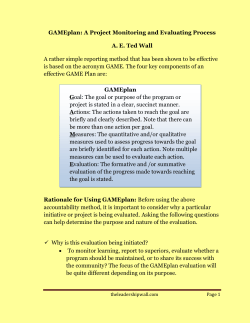 GAMEplan - TheLeadershipWall.com
