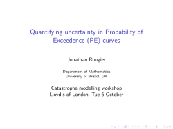 Quantifying uncertainty in Probability of