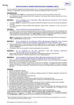 GUIDELINES TO ASSIST WITH THE COMPLETION OF FORM