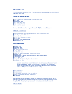 How to Install a PRI - JT Technical Service
