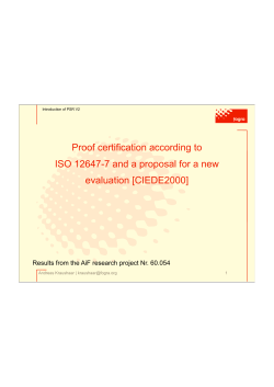 Proof certification according to ISO 12647-7 and a