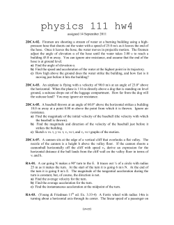 physics 111 hw4 - University of St. Thomas