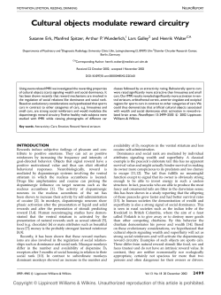 Cultural objects modulate reward circuitry
