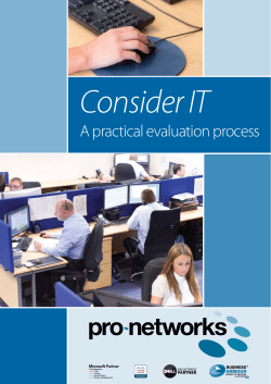 Consider IT Brochure - Pro
