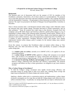 Read a white paper proposing Swarthmore`s internal Carbon