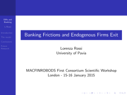 Banking Frictions and Endogenous Firms Exit
