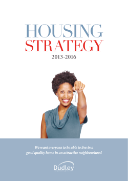 Housing Strategy 2013 - 2016