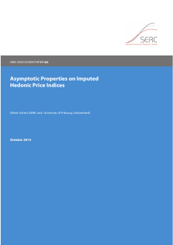 Asymptotic Properties on Imputed Hedonic Price Indices