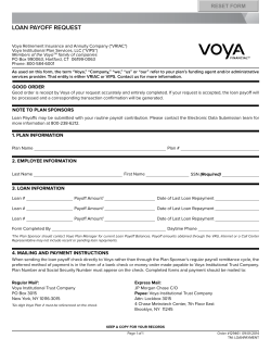 LOAN PAYOFF REQUEST