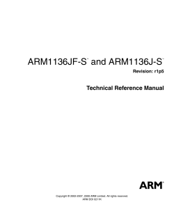 ARM1136JF-S and ARM1136J-S Technical