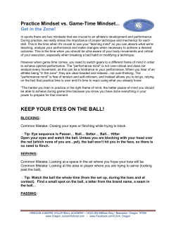 KEEP YOUR EYES ON THE BALL!