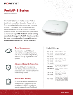 FortiAP-S Series Data Sheet