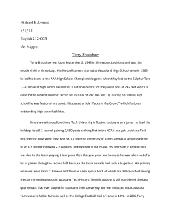 Terry Bradshaw - Louisiana Tech University