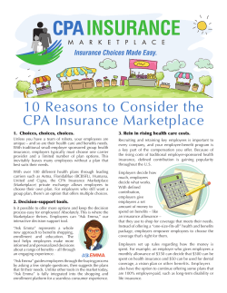 10 Reasons to Consider the CPA Insurance Marketplace