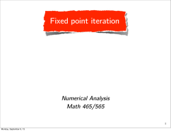 Fixed point iteration - Math