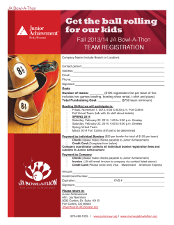Get the ball rolling for our kids